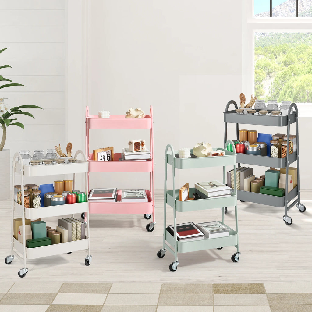 3-Tier Rolling Storage Cart
